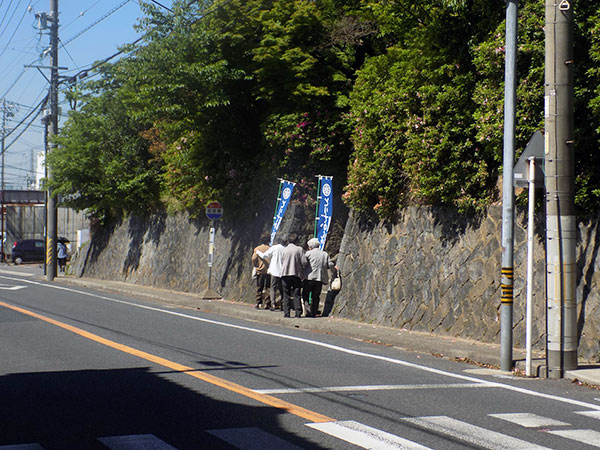 とりで観音さん前道路