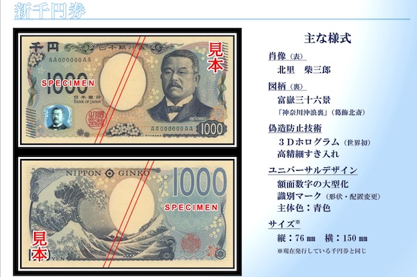 新★千円札