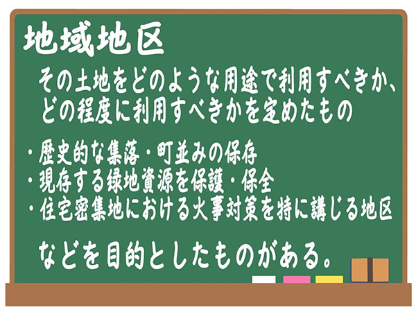 地域地区とは？