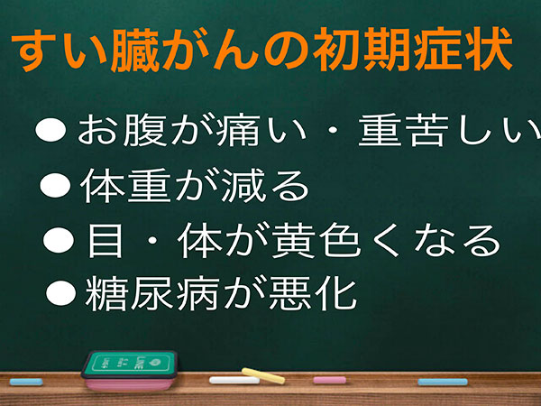 すい臓がんの初期症状