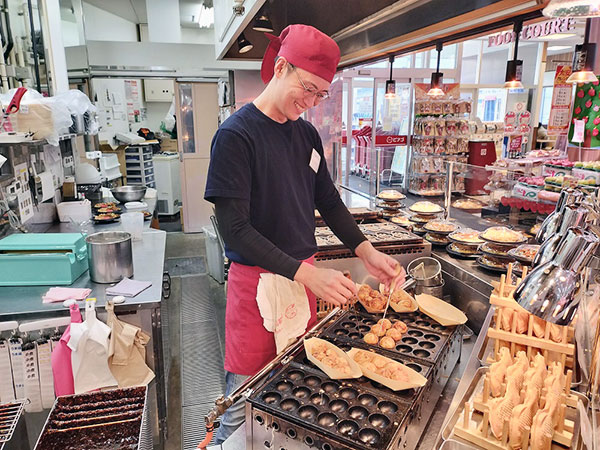 素敵な笑顔の店員さん