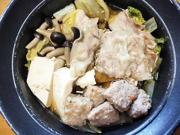 豚肉と白菜の鍋