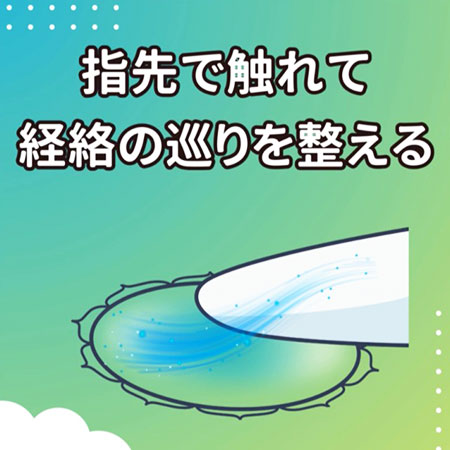 スマホの画面に指を触れるだけ