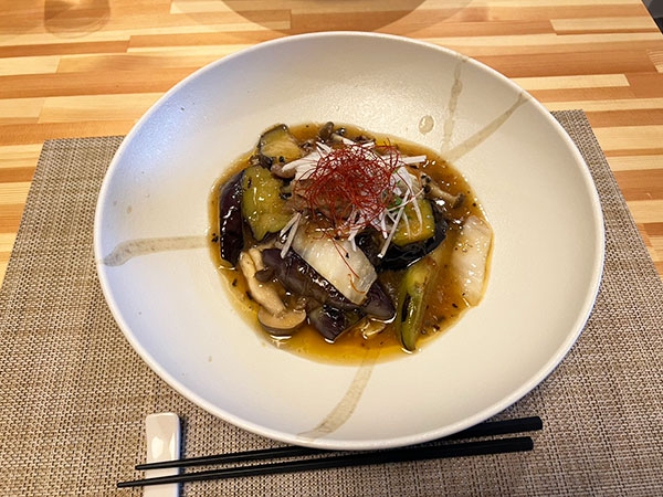 牛肉と茄子のリゾット