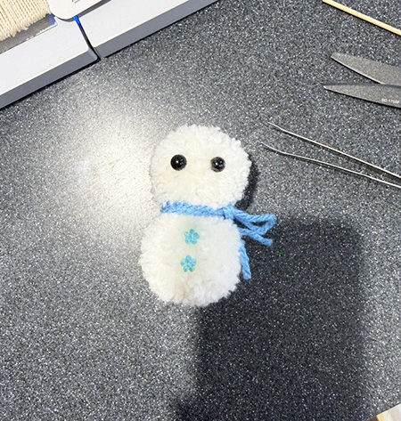 雪だるま完成 雪だるま完成