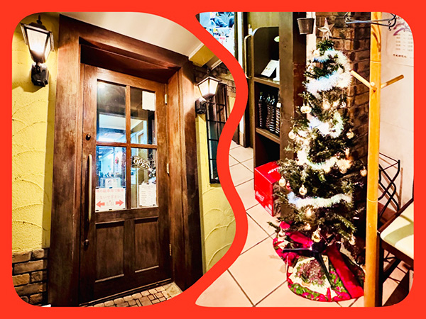 この日は入店してすぐクリスマスツリーがお出迎え