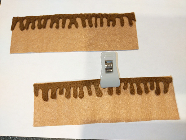 チョコが流れている生地