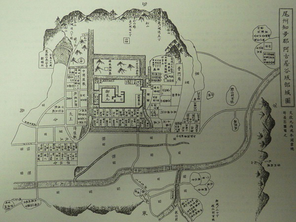 坂部城(縄張り図②) 坂部城(縄張り図②)