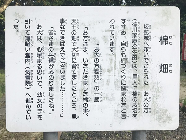 坂部城(綿畑看板) 坂部城(綿畑看板)