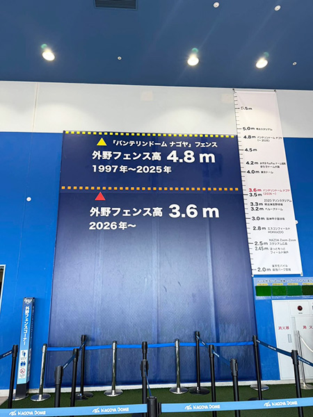 フェンスの高さ比較