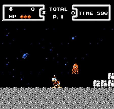 わんぱくダック夢の大冒険の月面ステージ