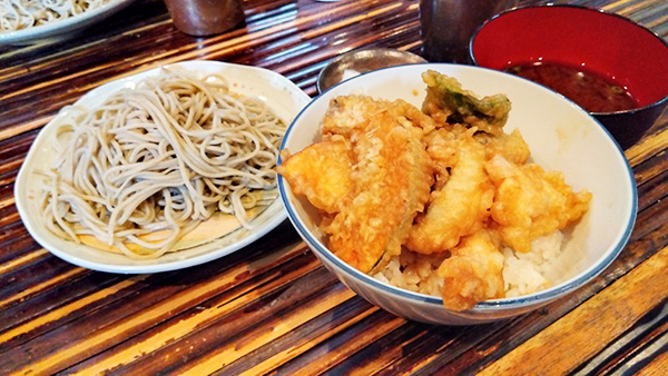 お蕎麦と天丼