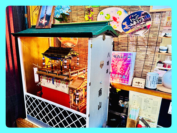 乙川祭りの山車の模型もありました