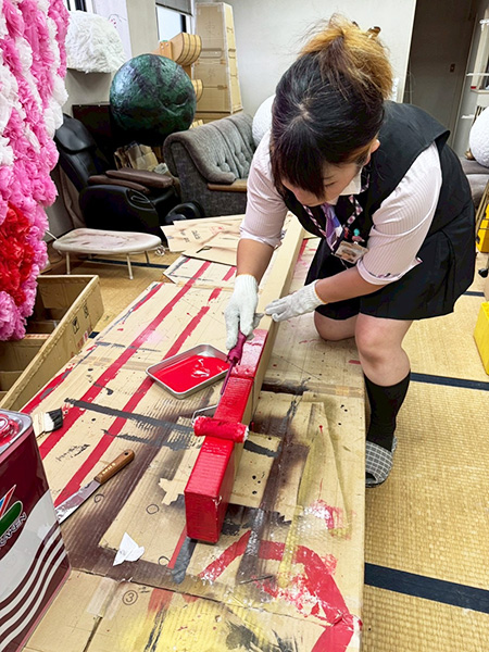 吉留　作業風景